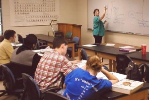 Students in a classroom