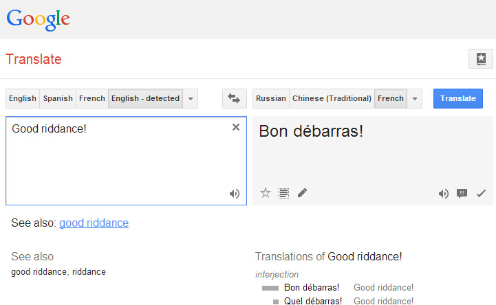 Google translate used for plagiarism